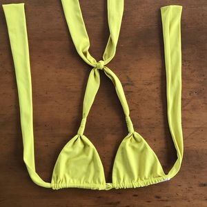 Acacia Swim bikini top in pineapple